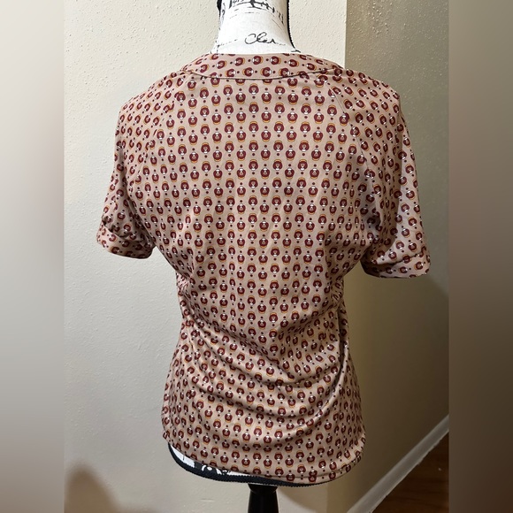 Vintage 70s Fire Island Groovy Small Blouse - Picture 2 of 3